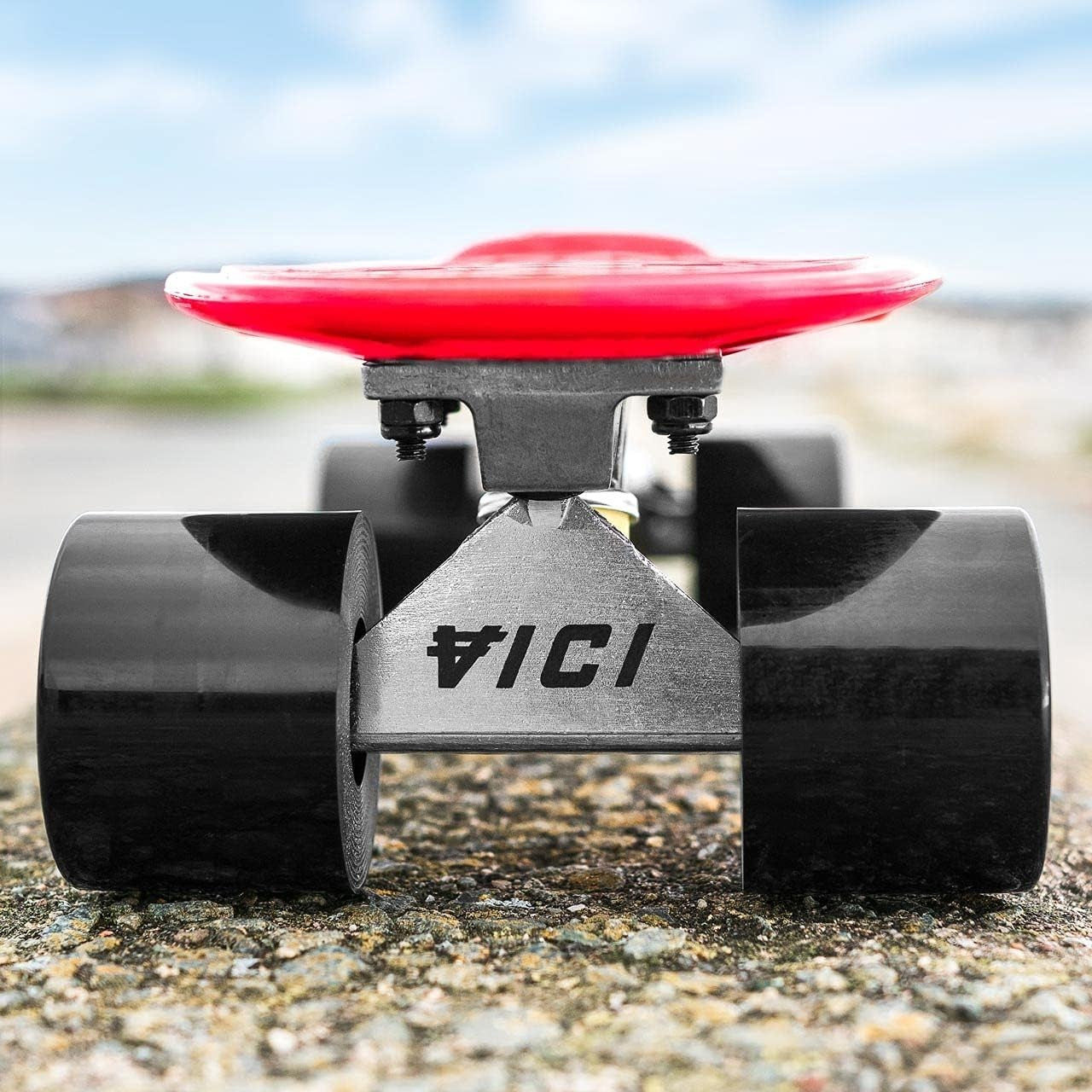 Mini Cruiser Skateboard Lightweight Non-Slip Deck PU Wheels Beginner Travel