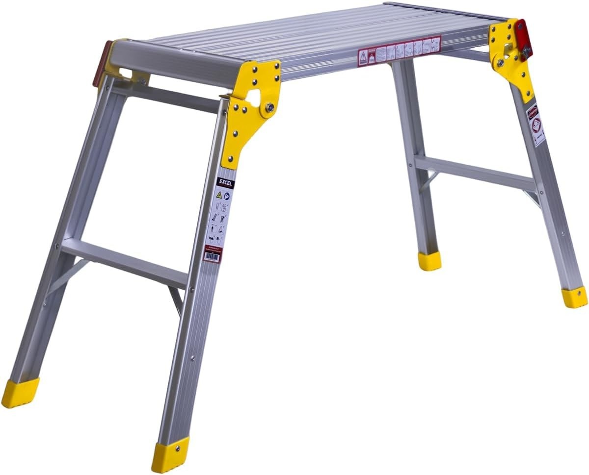 Aluminium Folding Hop Up Platform Work Bench 150kg Slip-Resistant Portable