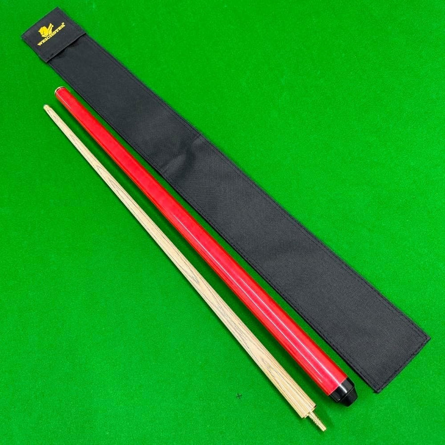Short Snooker Pool Cue for Juniors 48” 9.5mm Tip 2 Piece Set