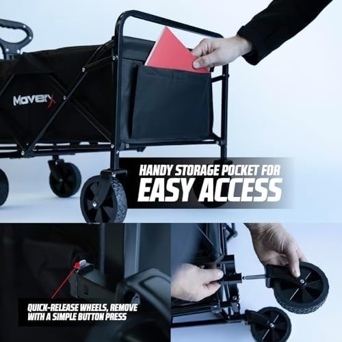 70L Folding Festival Trolley Wagon – Camping, Beach & Outdoor Cart