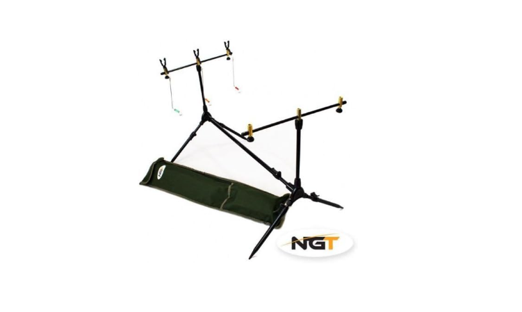 12FT Carp Fishing 3 Rod Reel Pod Net Mat Tackle Full Set