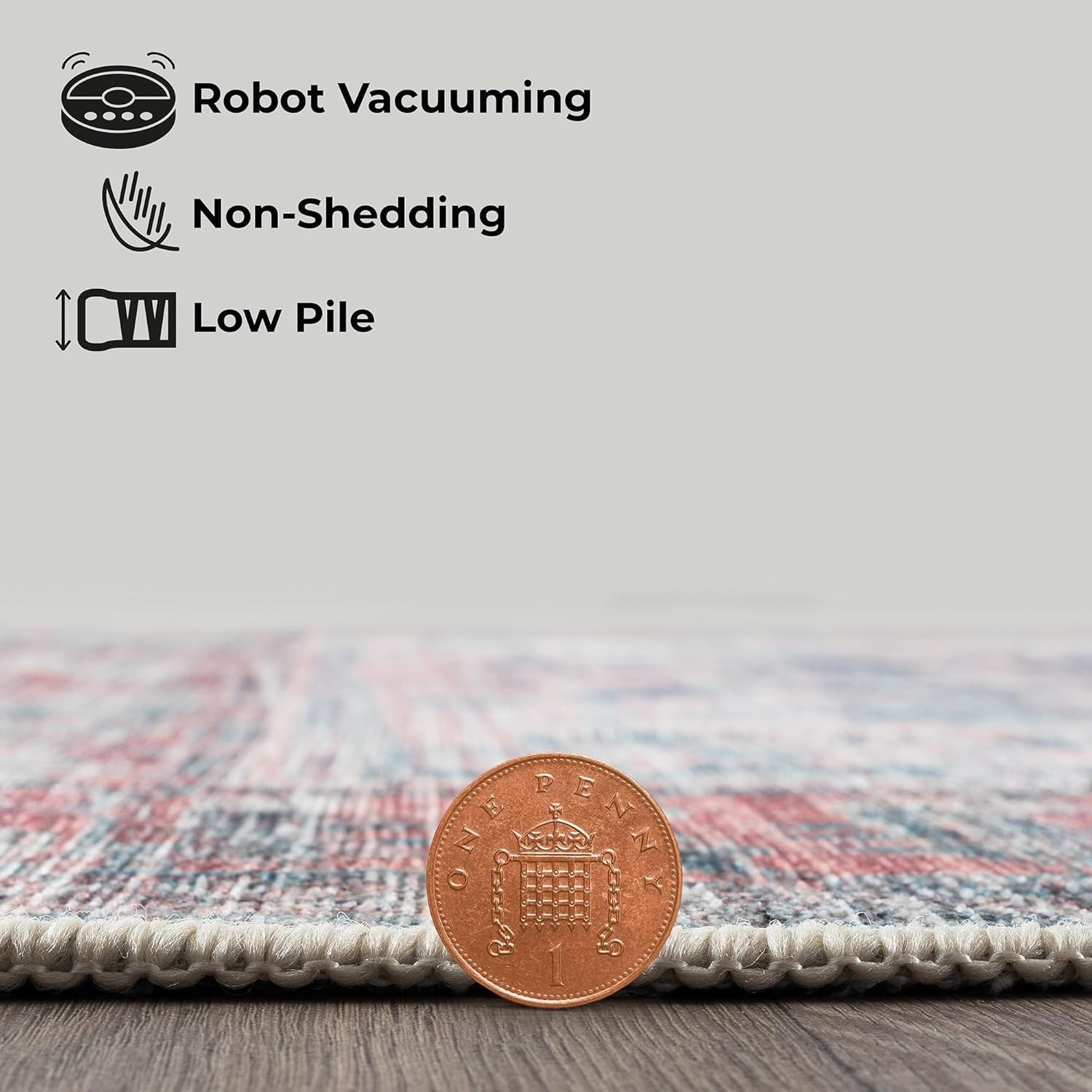 Washable Runner Rug 80x150cm Non-Slip Soft Hallway Bedroom Kitchen Mat