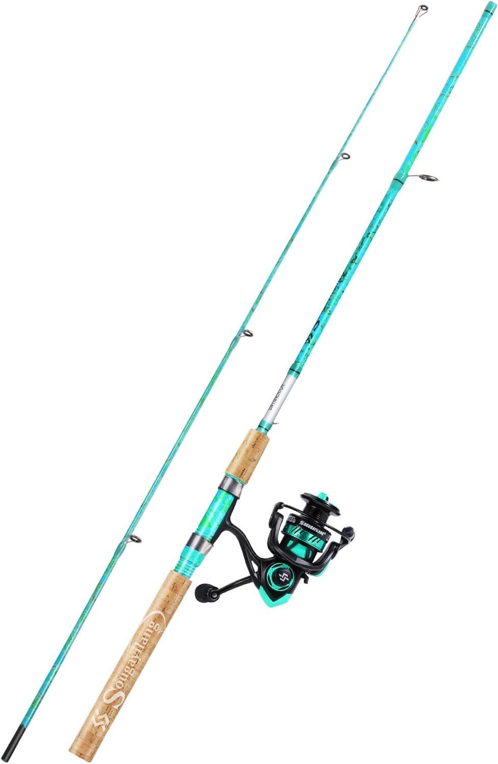 5ft 6in Spinning Rod & Reel Combo – Lightweight Travel Fishing Setup