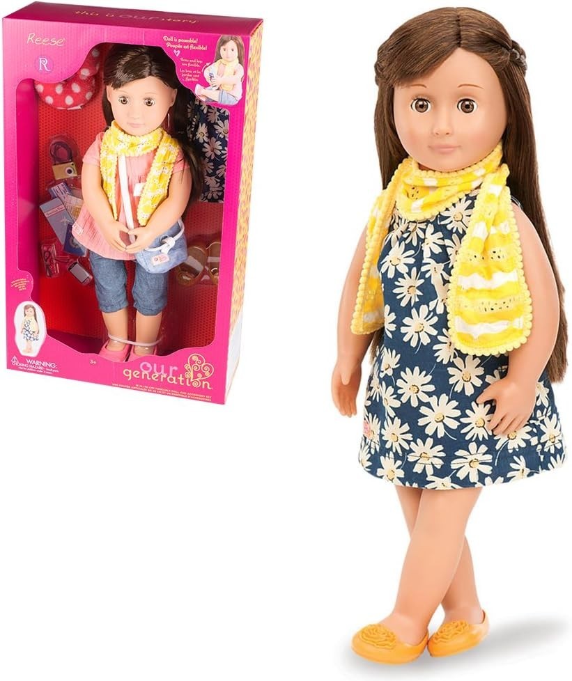 18 Inch Poseable Fashion Doll Extra Outfit Accessories Sleepy Eyes