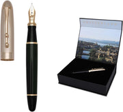 Luxury I’Doré Gold Fountain Pen – Medium Nib, Ergonomic, Gift Box