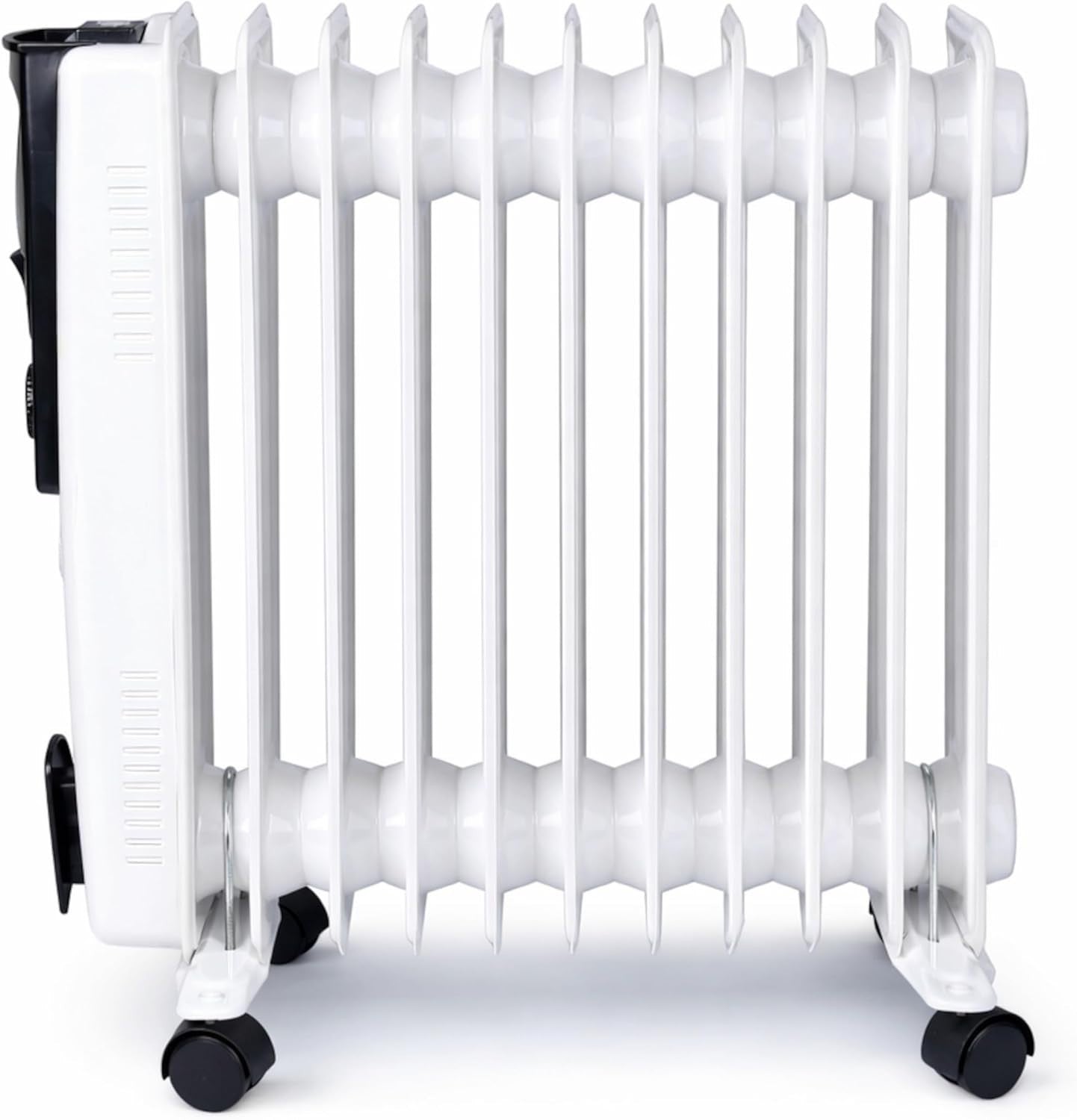 Portable 2500W Oil Filled Heater Radiator 11-Fin Adjustable Thermostat