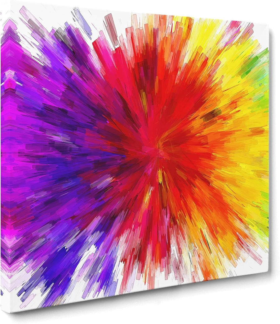 Blue Gold Abstract Canvas Wall Art Framed 60x90cm