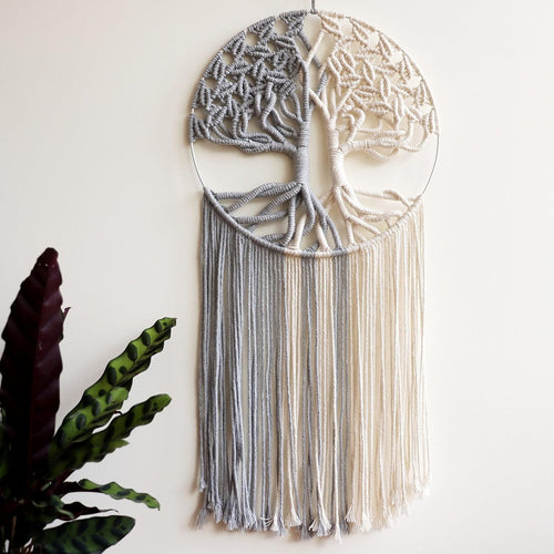 Boho Macrame Wall Hanging Tree of Life Woven Decor