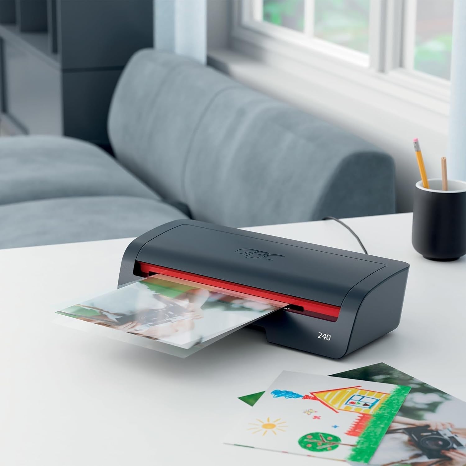 A4 Laminator Machine Fast 2 Min Warm Up Anti Jam Auto Shut Off 75–125 Mic