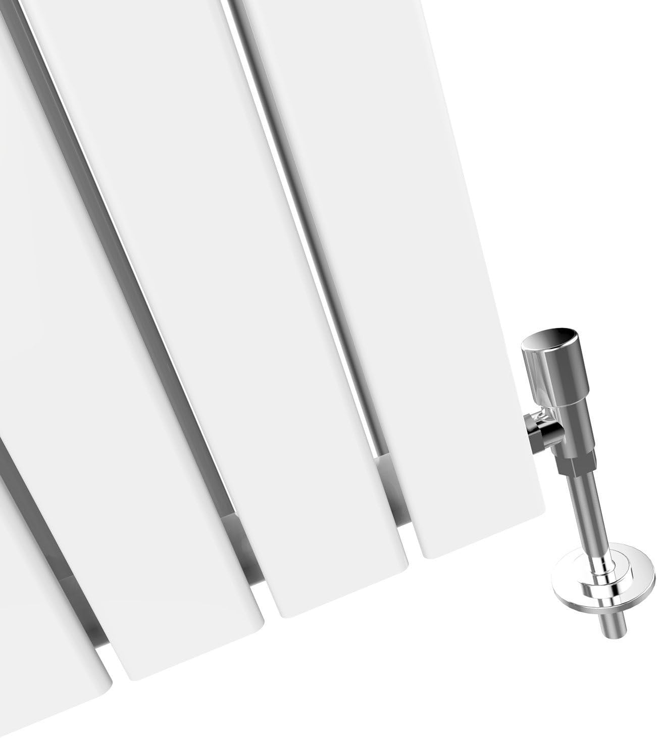 Vertical Column Designer Radiator White 1800x608mm Double Panel