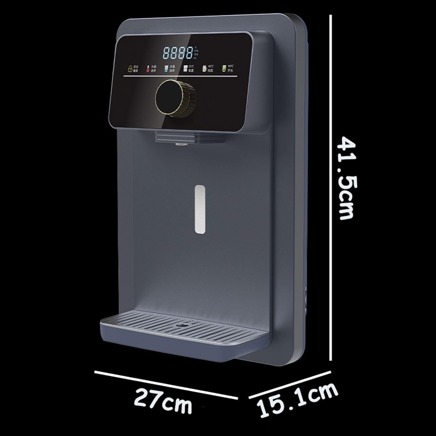 Mains Fed Hot Cold Water Dispenser Touch Screen Child Lock Countertop