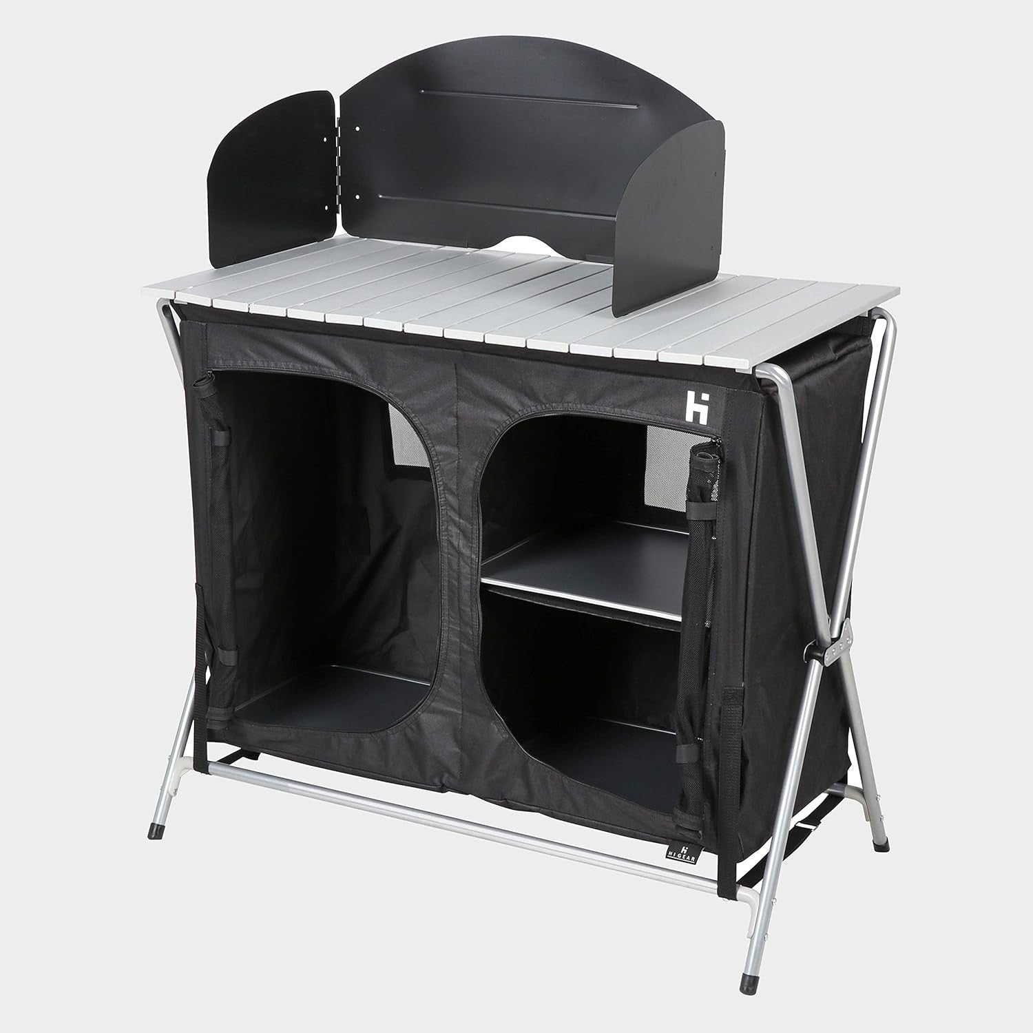 Foldable Camping Kitchen Unit Stove Storage Portable Outdoor Cooking Station