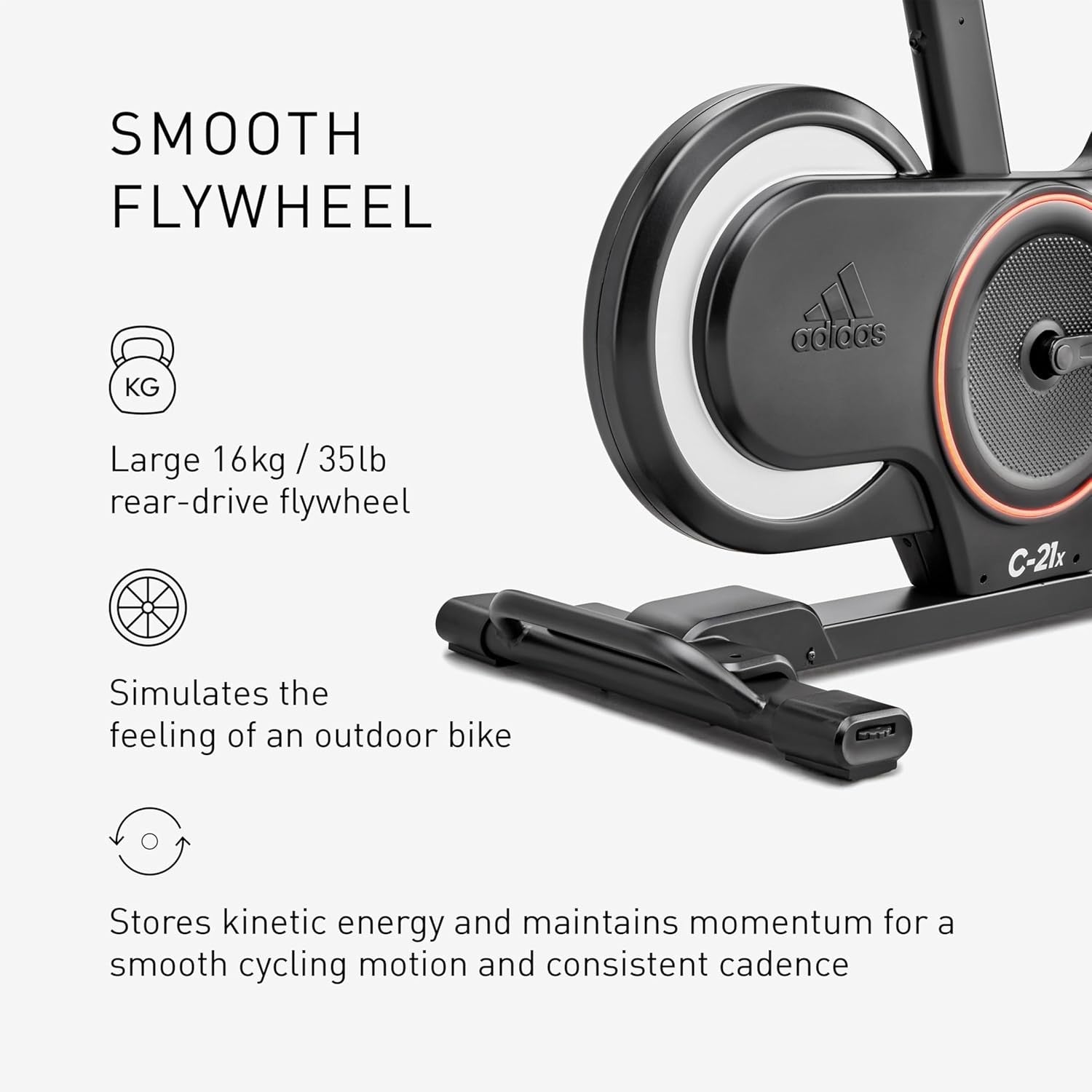Indoor Cycling Bike 16kg Flywheel Bluetooth App Compatible 8-Level Resistance
