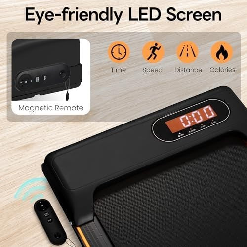 Foldable Under Desk Treadmill 2-in-1 Walking Jogging Home Office