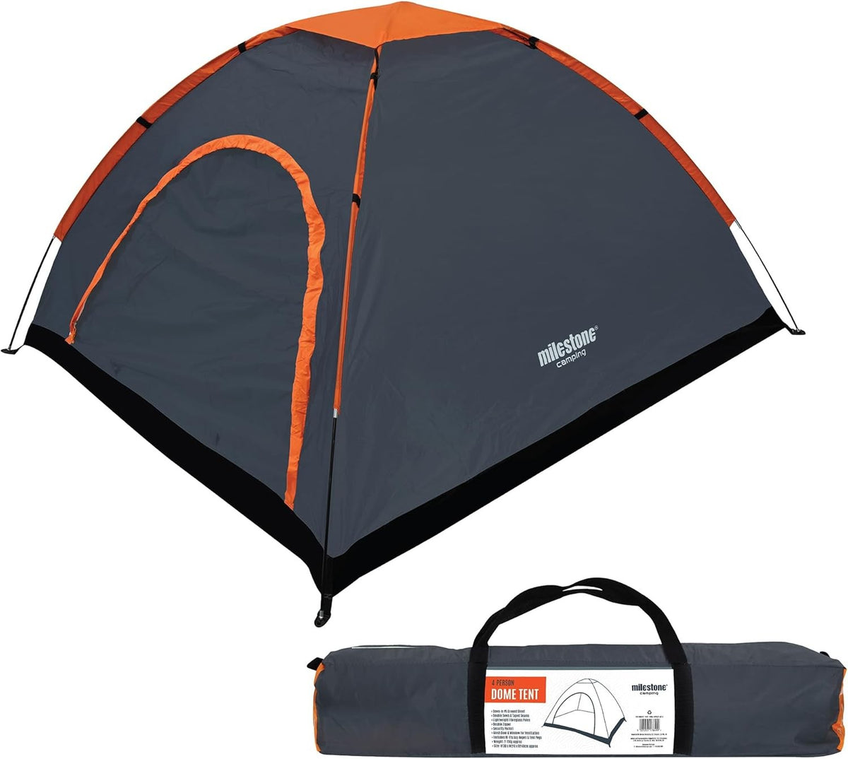 4 Person Camping Tent Waterproof Lightweight Festival Dome