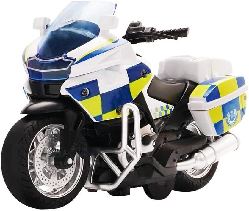 Friction Powered Kids Motorcycle Toy with Sound & Lights – Safe, Durable Fun