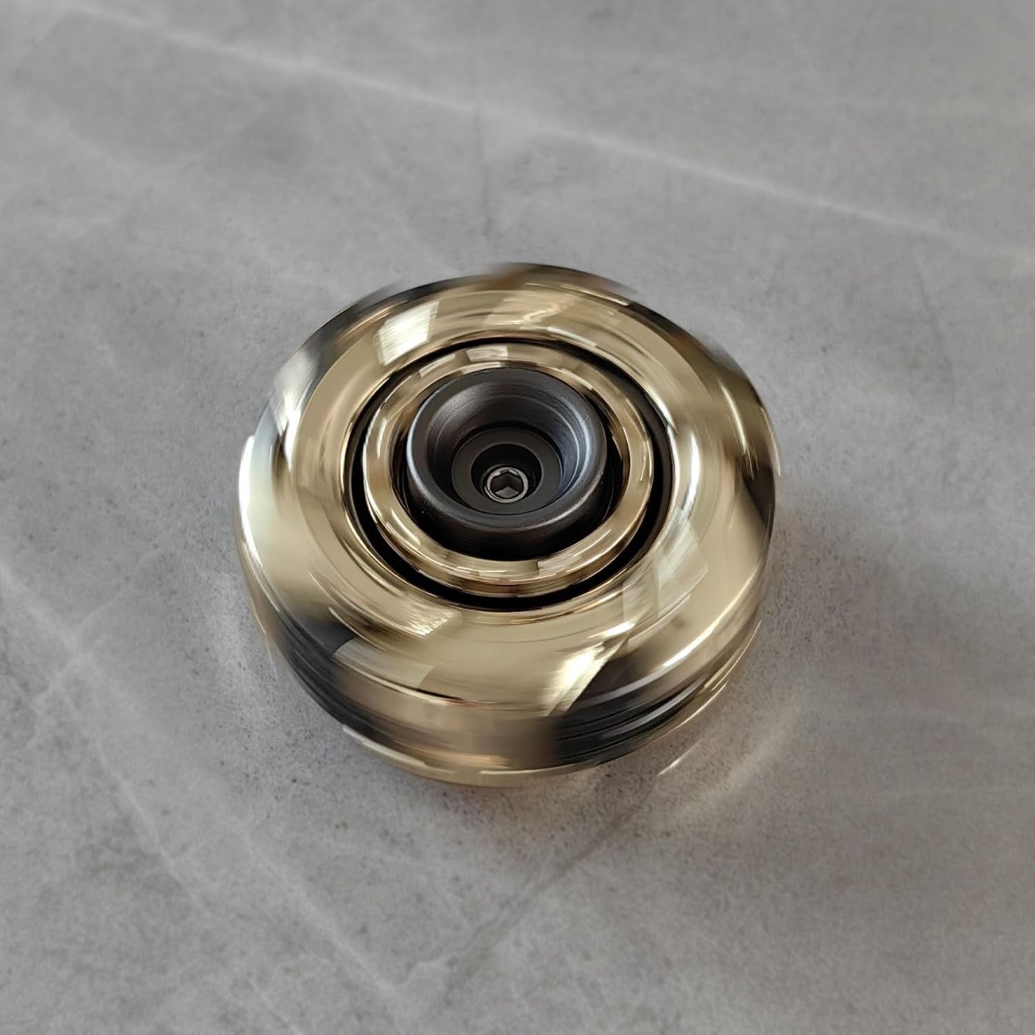 Gold Metal Fidget Spinning Top Magnetic EDC Stress Relief Toy
