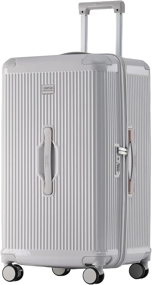 28” Large Trunk Style Hard Shell Suitcase TSA Lock Silent Wheels