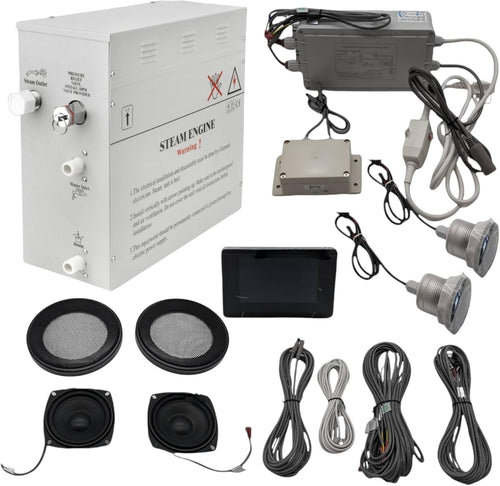 Steam Sauna Generator 6KW WiFi Bluetooth Shower Spa System Aromatherapy LED