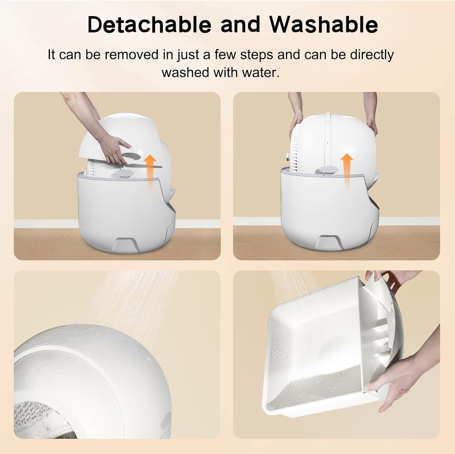Self Cleaning Cat Litter Box APP Control Odor Removal Multi Cat XL