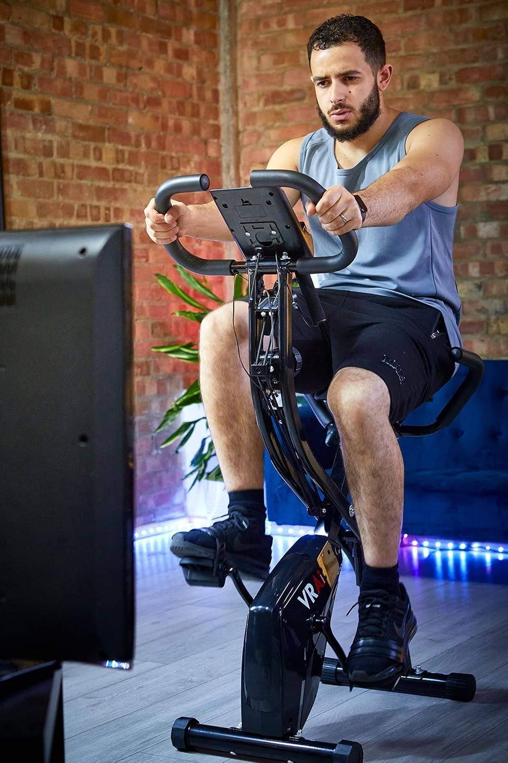 3-in-1 Folding Exercise Bike w/ Magnetic Resistance, LCD Display & App Support