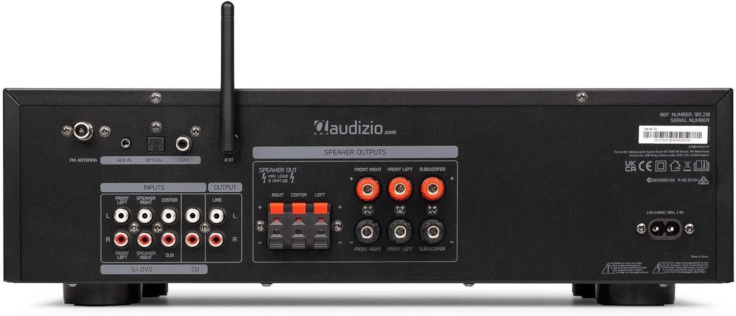 5.1 Home Cinema Amplifier 390W Bluetooth Karaoke USB FM