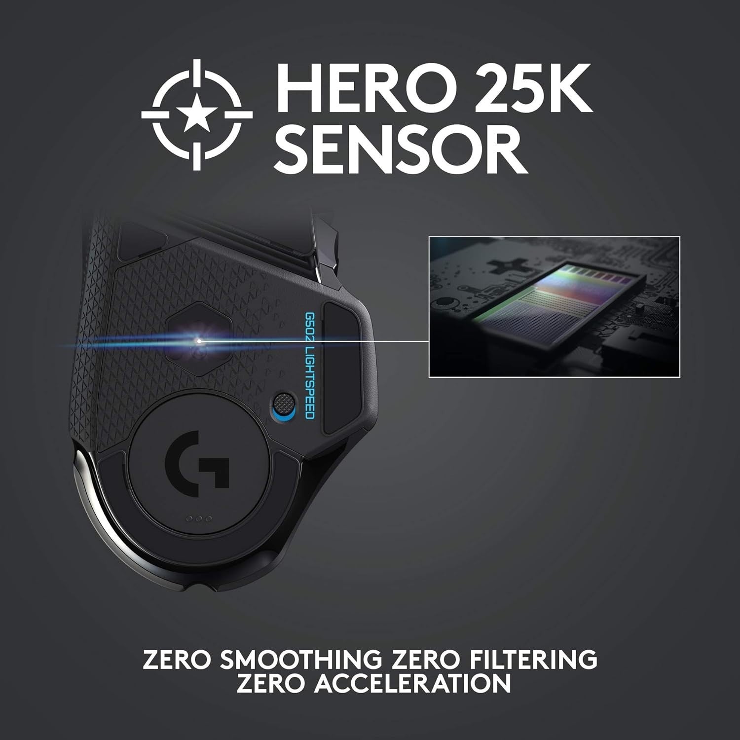 Wireless Gaming Mouse 25600 DPI RGB 11 Buttons HERO Sensor