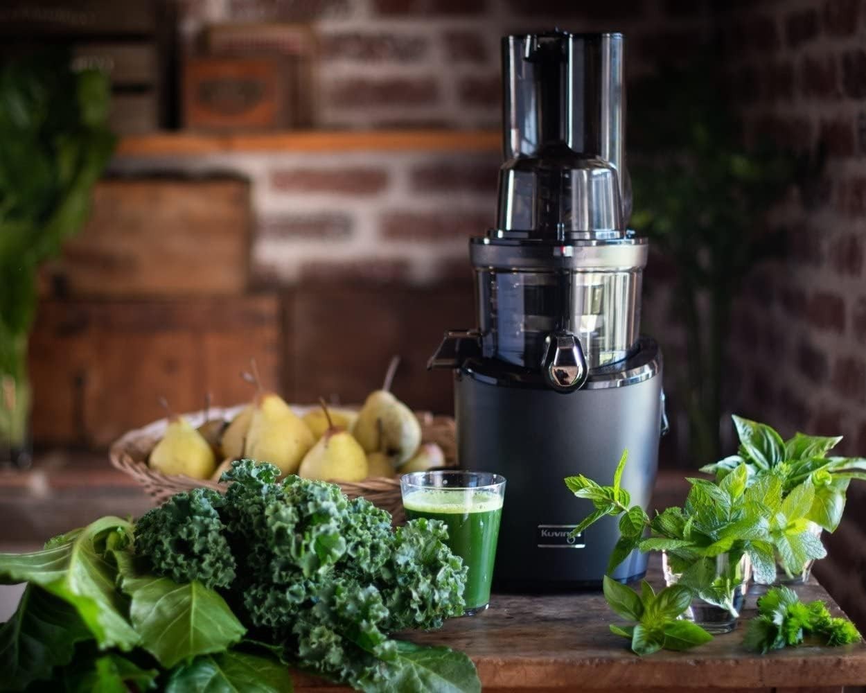 Cold Press Slow Juicer Auto Cutting Dual Feed Chute High Yield Quiet