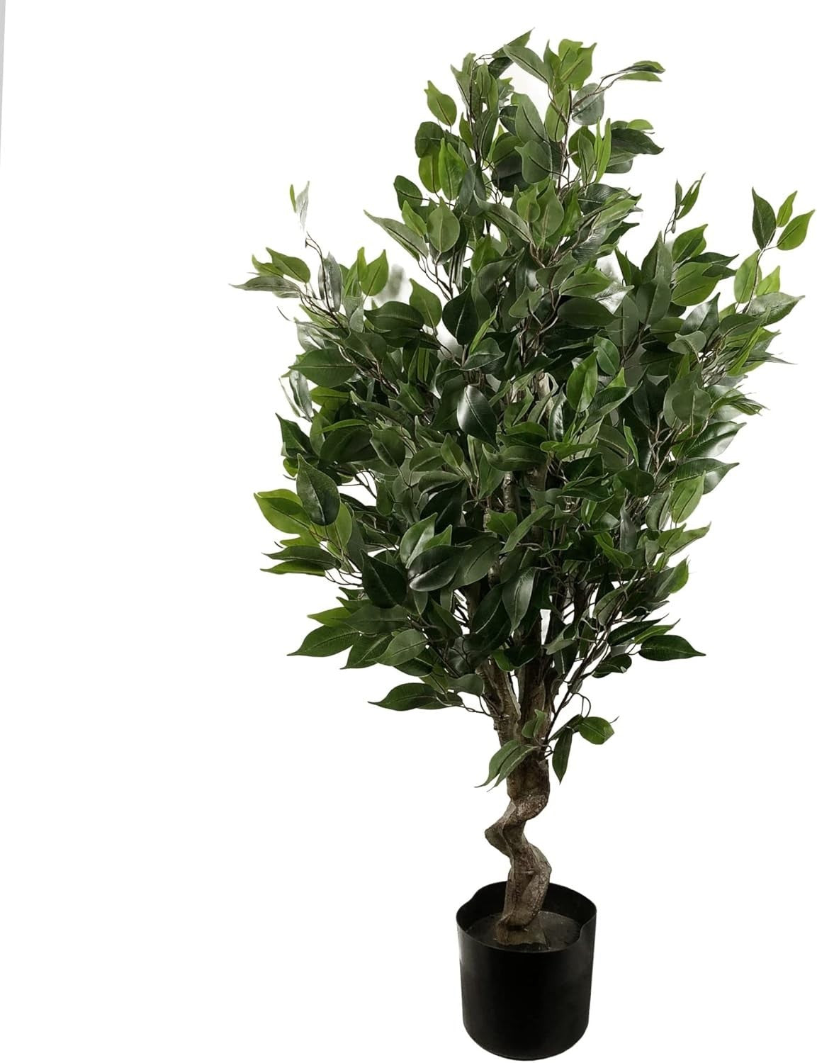 110cm Evergreen Ficus Artificial Tree Realistic Indoor Mixed Material Plant