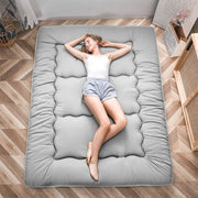 Premium Japanese Floor Futon Mattress - Thick Tatami Sleep Pad, Foldable Bed
