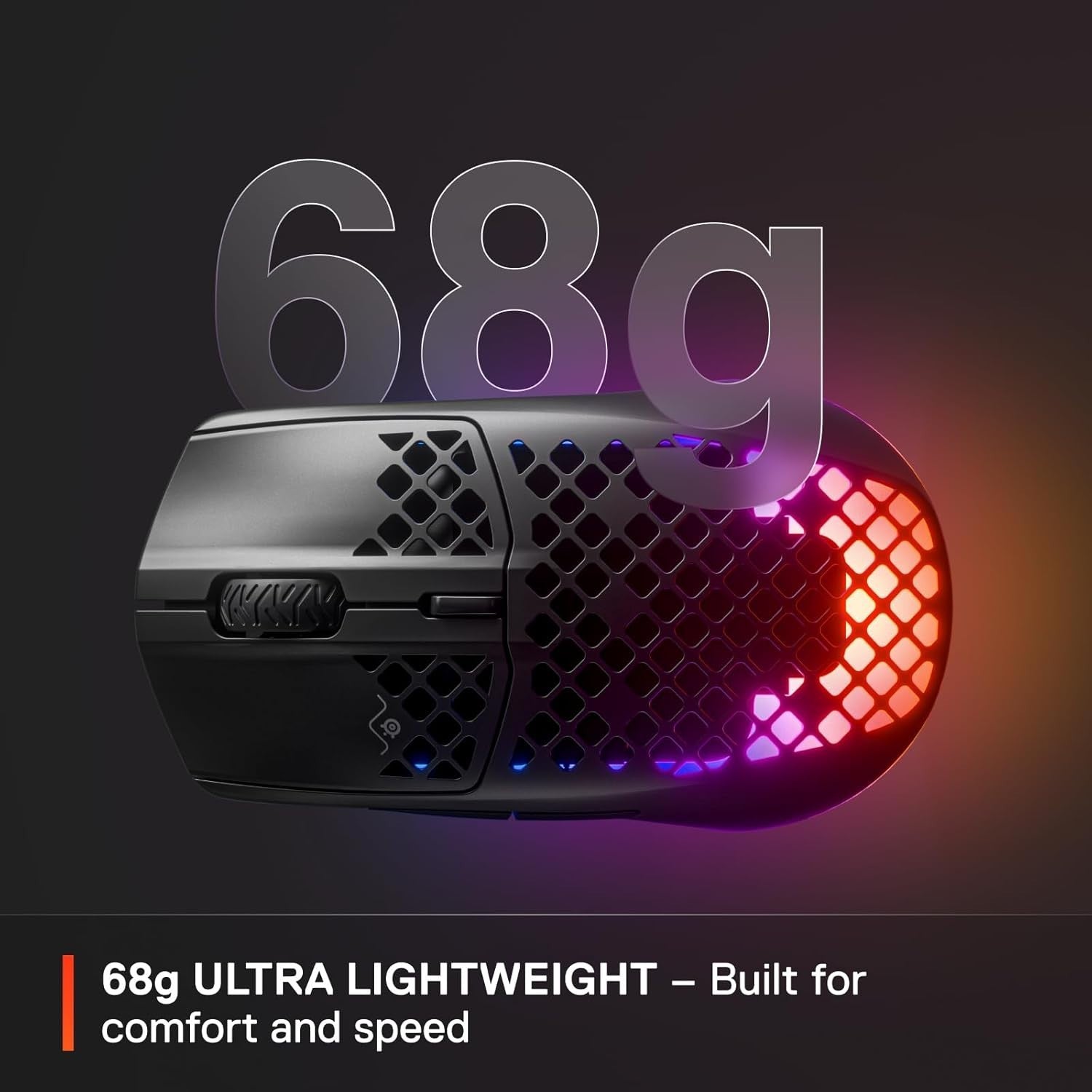 Wireless Gaming Mouse Ultra Lightweight RGB 18000 DPI Bluetooth 2.4G PC
