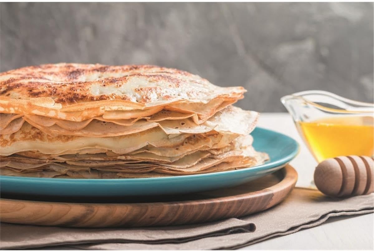 25cm Titanium Non-Stick Crepe Pan Heavy Duty Induction Base Skillet