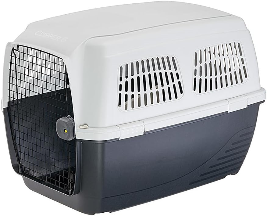 IATA Approved Large Dog Travel Crate Airline Safe Carrier 45kg 93x65x68cm