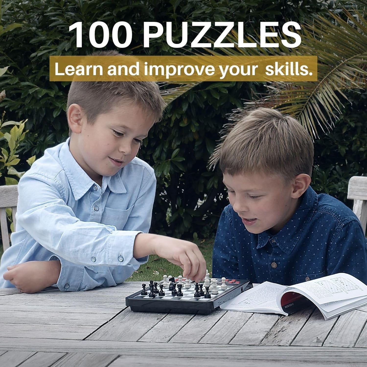 Electronic Chess Trainer Board with Interactive Lessons & Voice Coaching