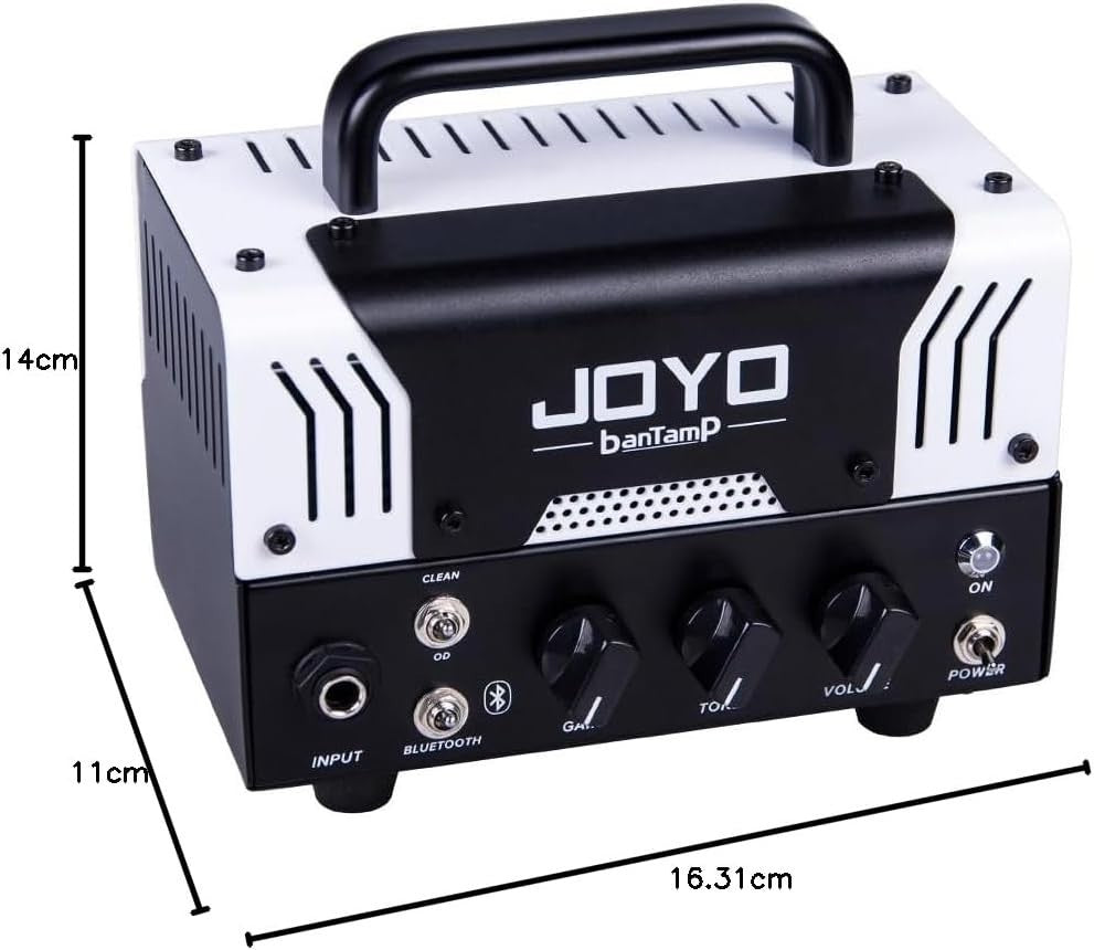 20W Mini Guitar Amp Head Hybrid Tube 2-Channel Bluetooth High-Gain Rock
