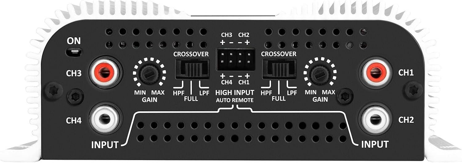 TS 1200X4 1200W 4-Channel Car Amplifier Class D RCA/Sub 2Ω