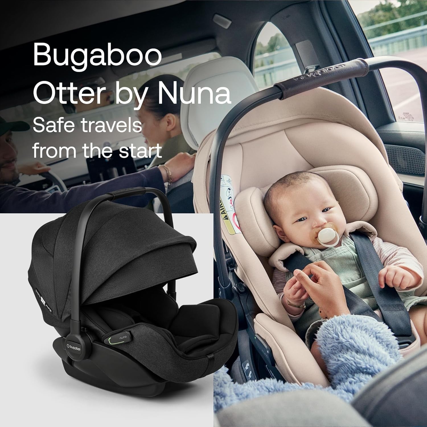 i-Size Car Seat 0–15 Months Lay-Flat Recline UPF50+ Canopy
