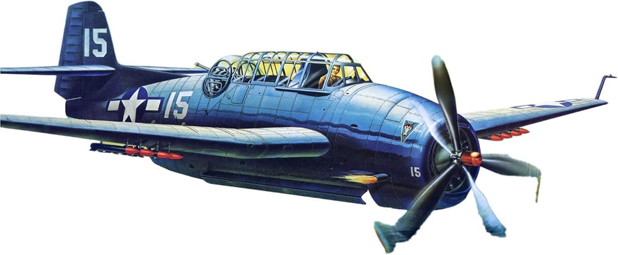 1:48 WWII TBF Avenger Model Kit with Bomb Bay & Folding Wings 14+ Gift