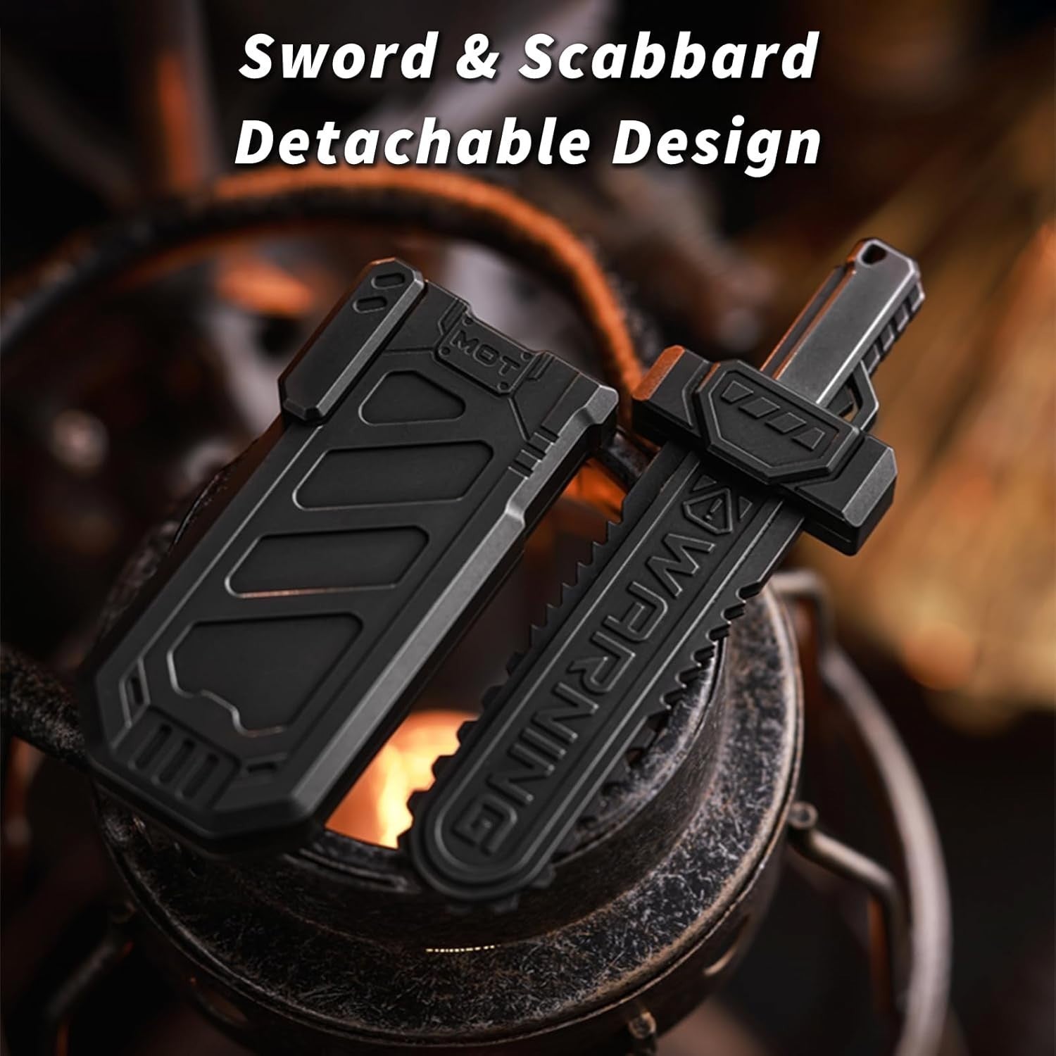 Metal Sword Fidget Slider EDC Stress Relief Clicker Toy