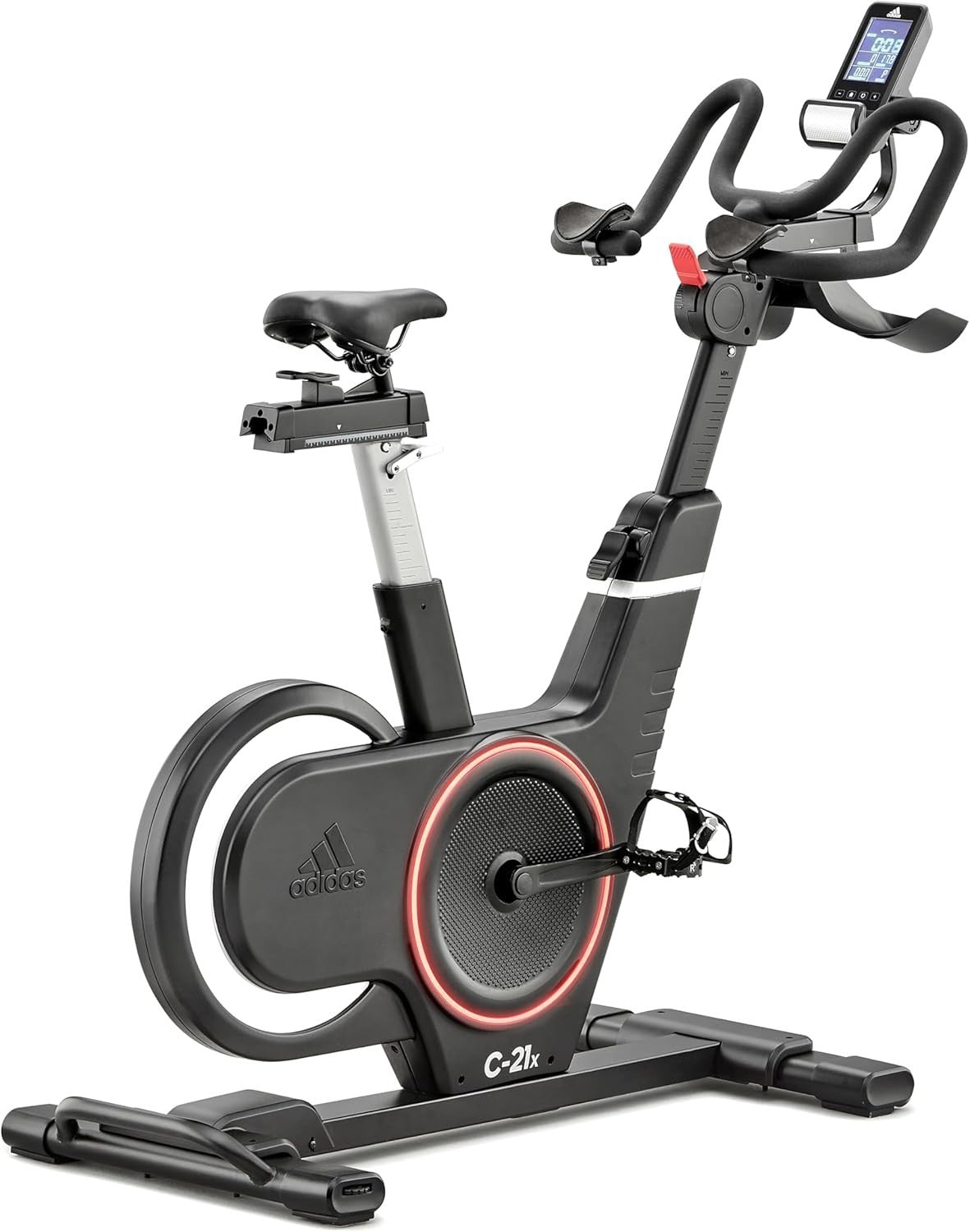Indoor Cycling Bike 16kg Flywheel Bluetooth App Compatible 8-Level Resistance