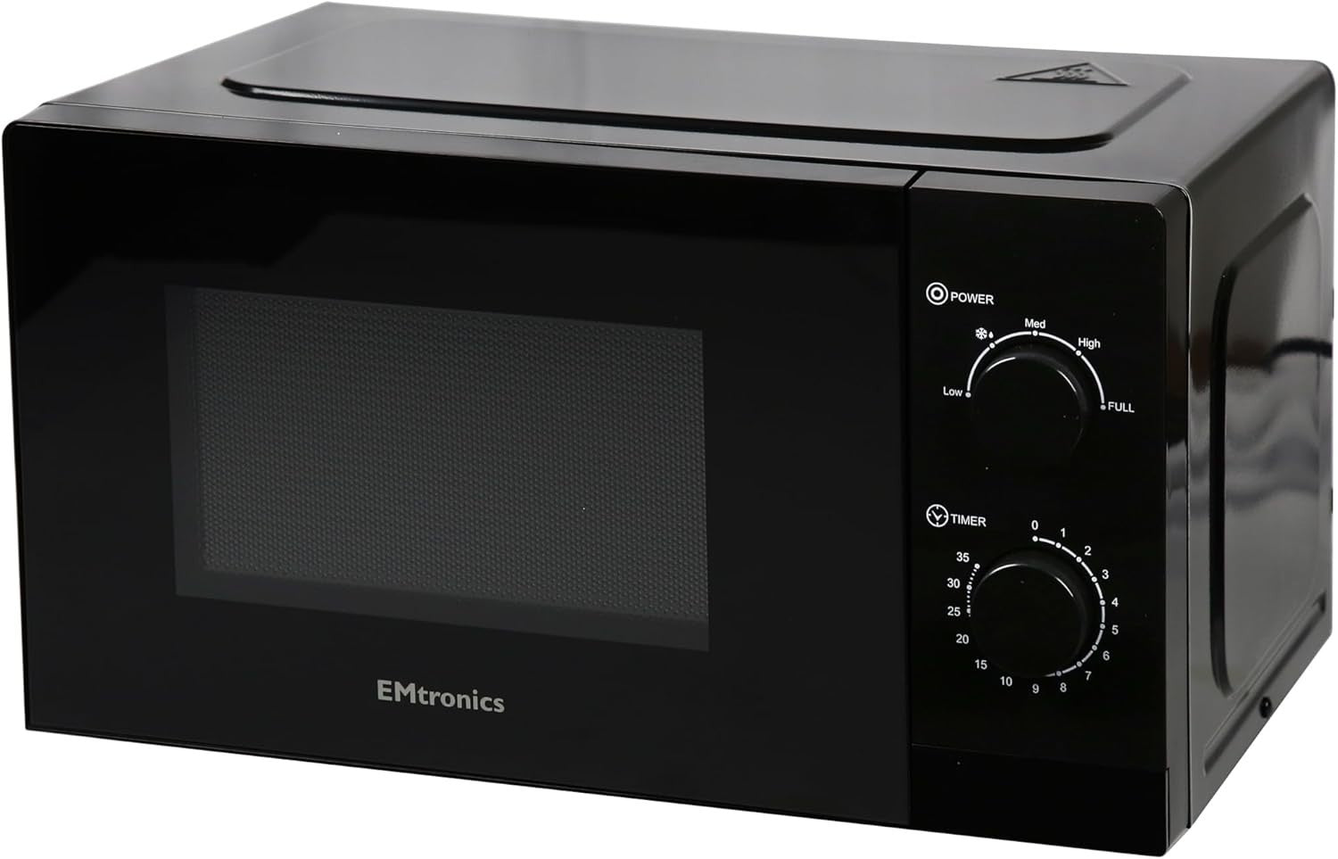 12L Air Fryer Oven + 20L 700W Microwave Set 5 Power Levels Defrost Black