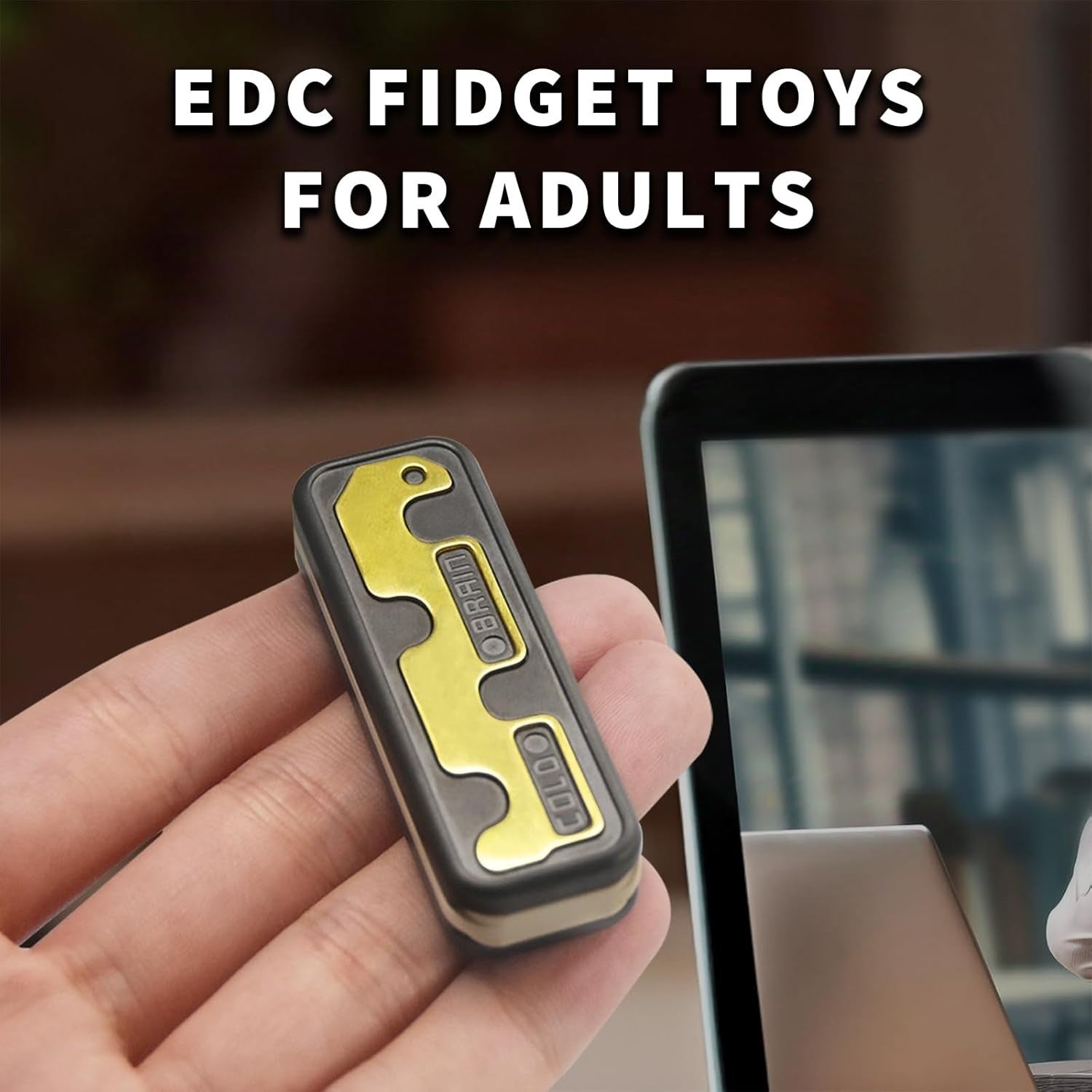Metal Snake Fidget Slider Haptic Click Stress Relief Pocket EDC Toy