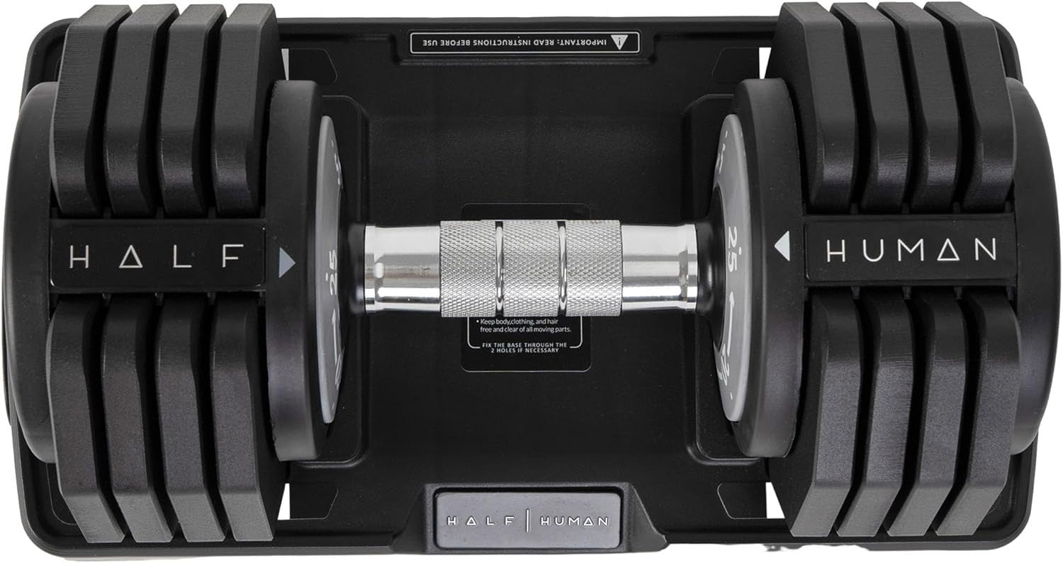 25KG Adjustable Dumbbell Single Twist Handle Anti-Roll Compact Home Gym