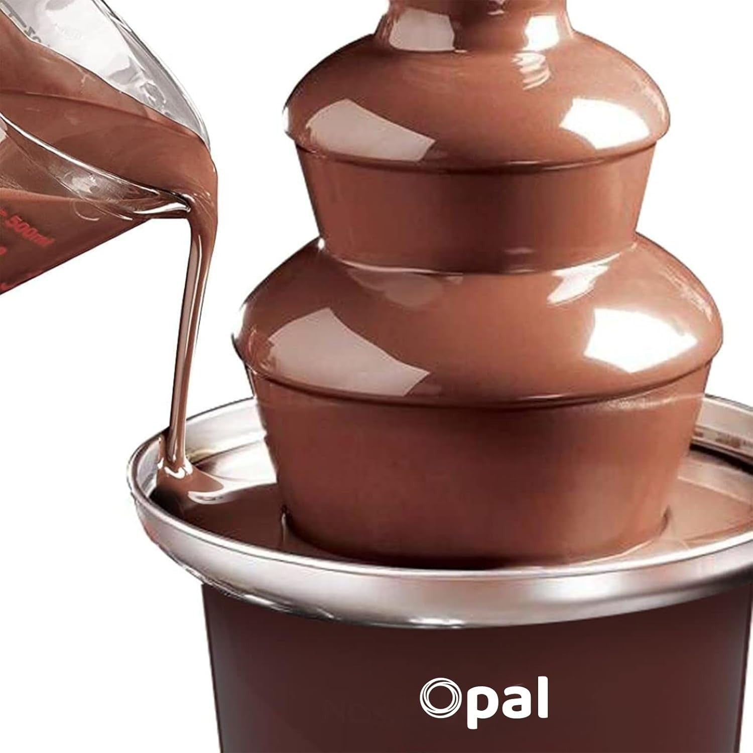900ml Chocolate Fountain Machine 3 Tier Electric Fondue Stainless