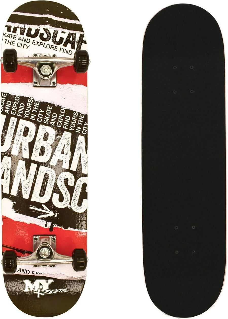 31" Beginner Skateboard Double Kick 7 Ply Wood ABEC-7 Wheels Adult Street Deck
