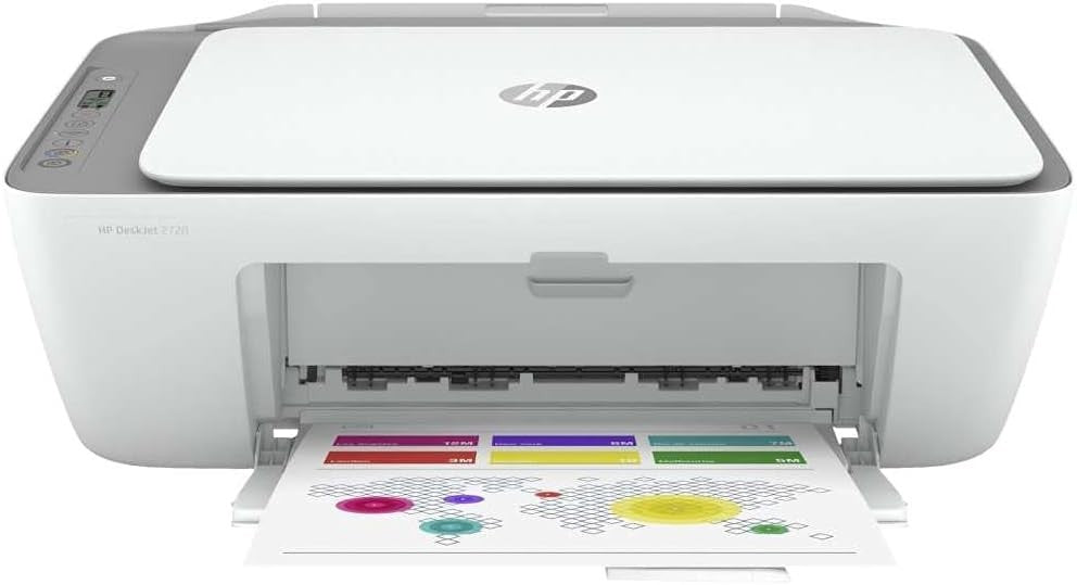 Wireless All-in-One Home Office Printer White | Fast Colour Print Copy Scan
