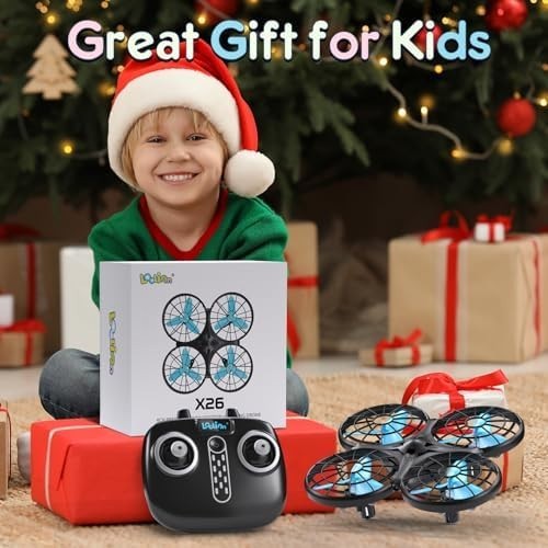 Loolinn Kids Drone with Auto Anti-Collision, Hand Control & 360° Flips