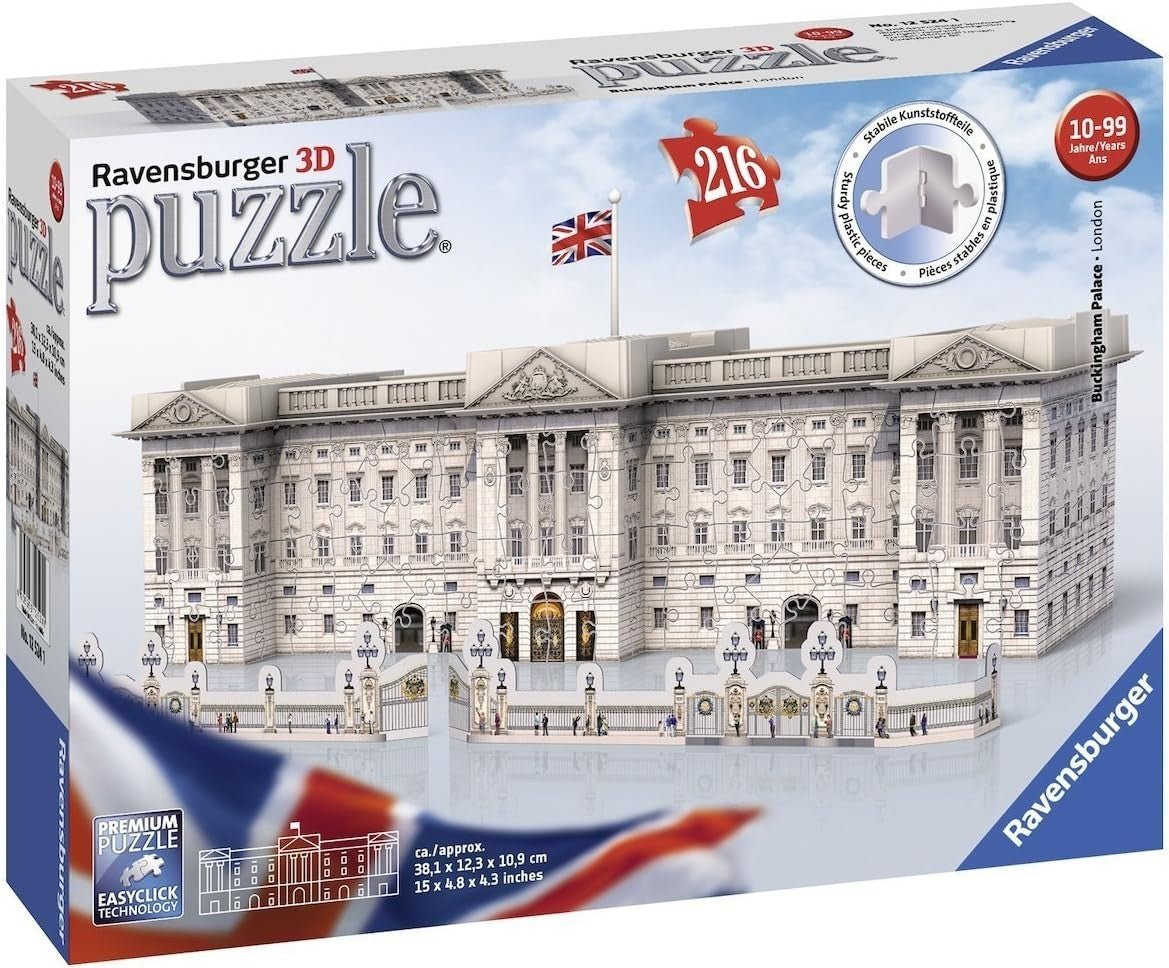 Buckingham Palace 3D Puzzle 216 Piece Building Model Kit No Glue
