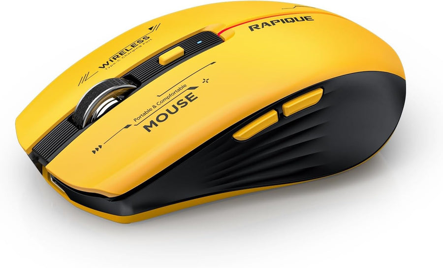 RAPIQUE Bluetooth Wireless Mouse Tri-Mode USB Receiver PC Laptop Mac
