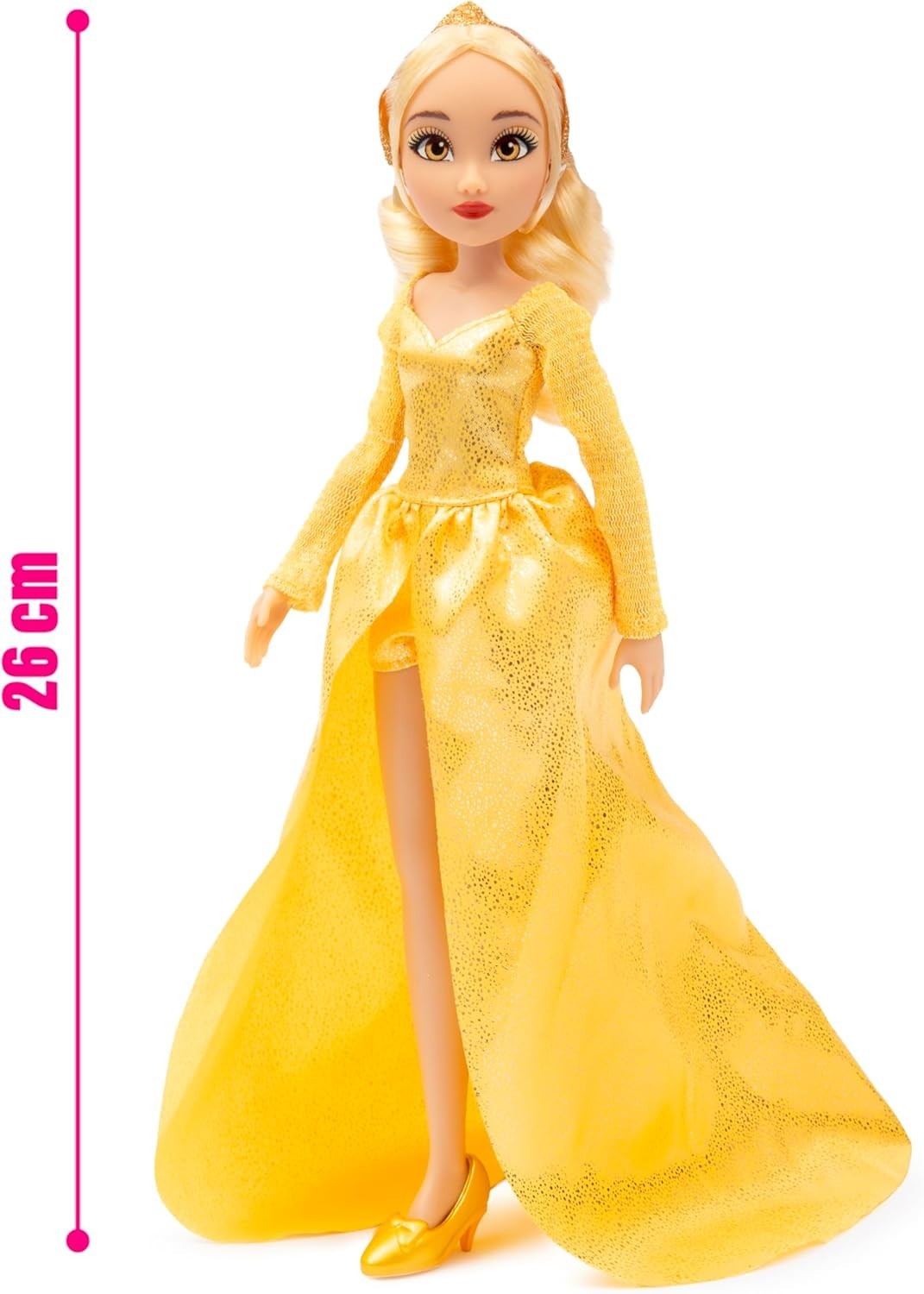 Gold Fairy Ball Gown Fashion Doll Tiara Poseable Collectible